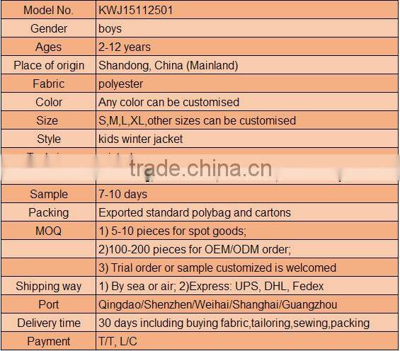 High quality new fashion eco- friendly beautiful baby coat from weihai