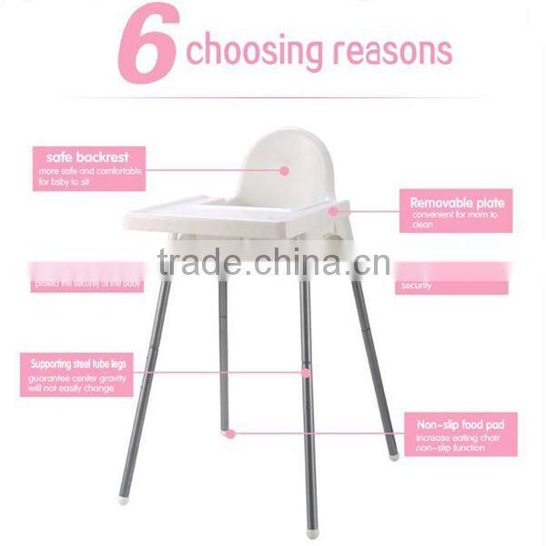 European standard baby dining table and chair
