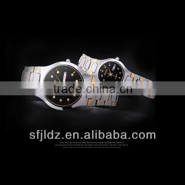fashion watches simple and elegant Comfortable Tungsten steel watch with diamonds chinese wholesales watch Dual calendar