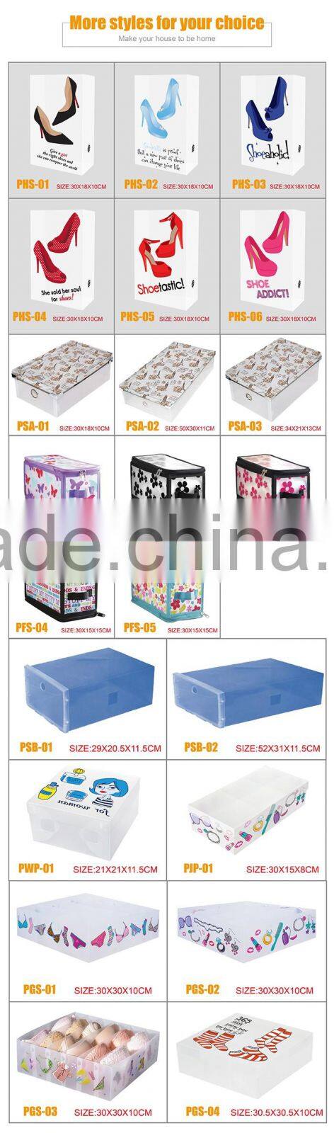 Stylish Zipper Storage Box, Clothes Sock Children Toys Plastic Storage Box