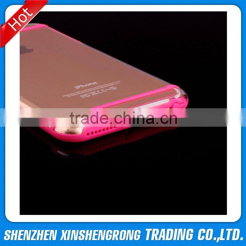 TPU soft phone case for iPhone 6 Plus 5.5 inch smart phone, TPU gel fancy shock proof cover cases for iPhone 6, Clear cover skin