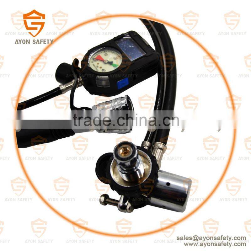 SCBA Digital pressure gauge with pressure reducer using together with communication mask or HUD