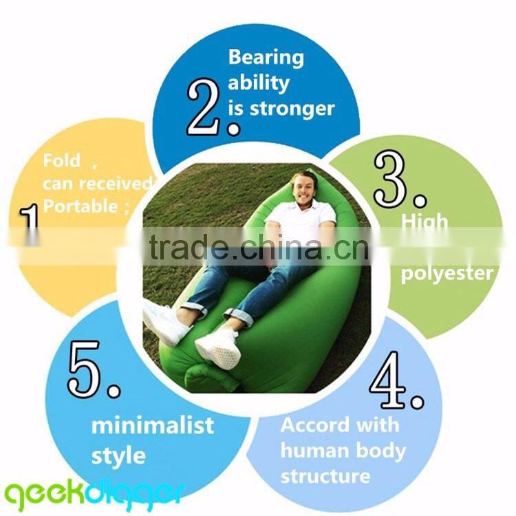 2016 new product Portable lazy bag sofa air outdoor inflatable pool lounger