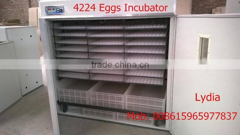 new type 4224 chicken incubator with CE,setter&hatcher combined egg incubator from lydia