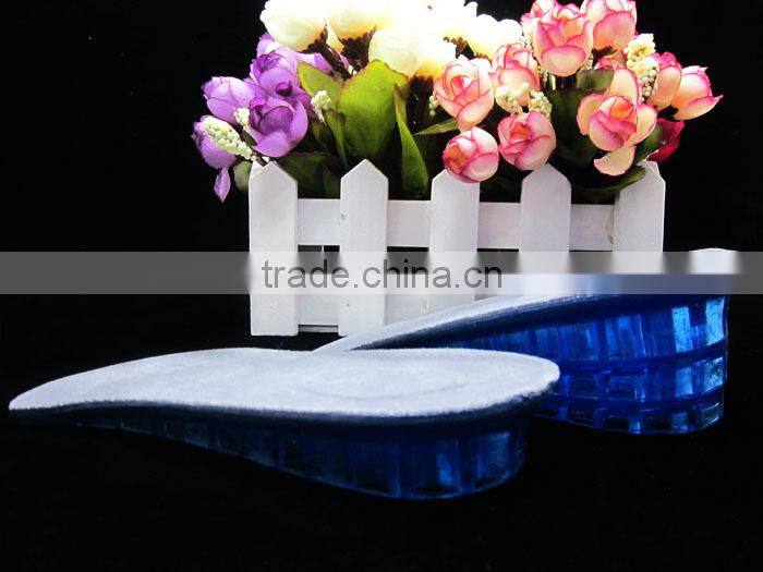 3 layers silicone height increasing shoe heel cushions soft gel heel cups adhesive foot care inner shoe lift taller pads