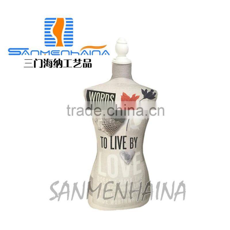 heart and flower printing elastic fabric Female Mannequin