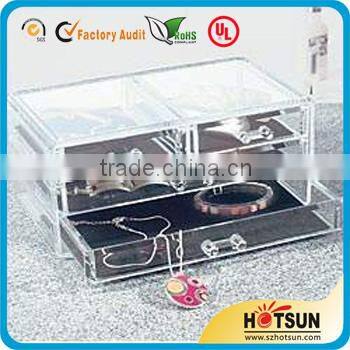 2014 Clear Acrylic Cosmetic Makeup Organizer Drawer for Storage