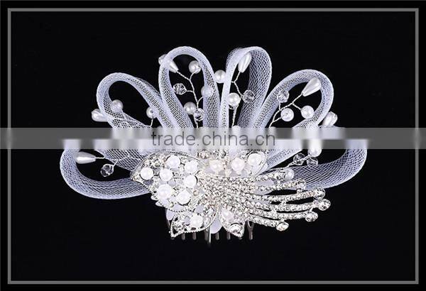 MYLOVE 2015 hair combs bridal pearl hair accessory MLF090