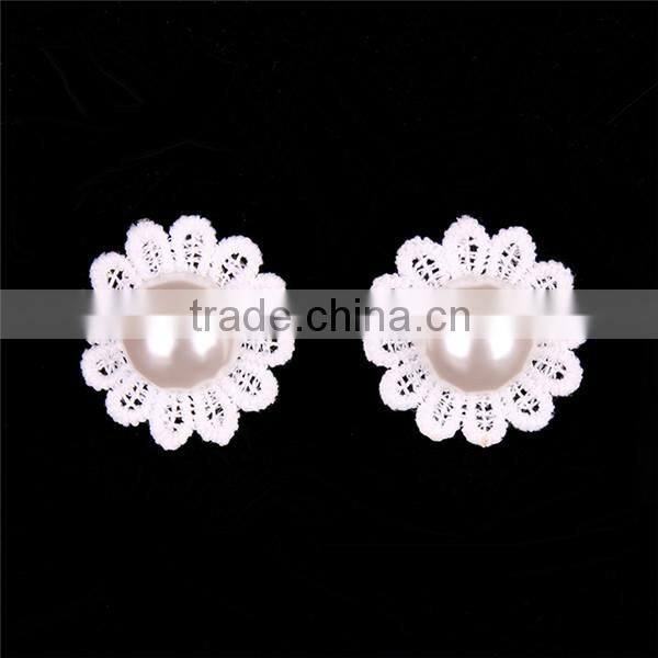 MYLOVE Simple pearl short necklace flower stud earring wholesale MLT016