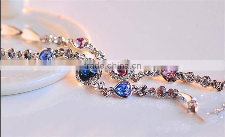 MYLOVE the heart of the ocean bracelet crystal hand chain