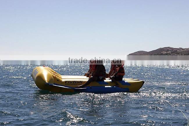 New design 0.9mm PVC inflatable water toys inflatable flying fish towable,inflatable flyfish