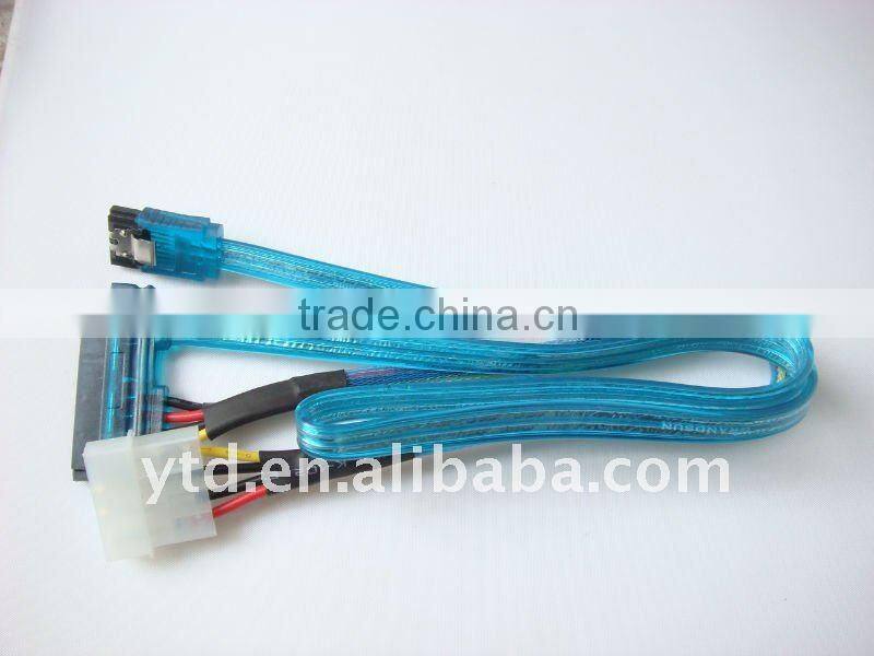 15+7Pin(22Pin) male to 7Pin sata male to female adapter