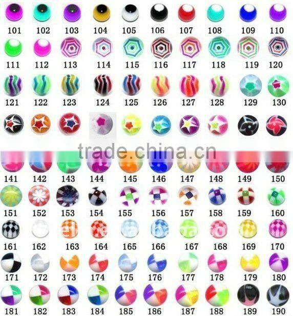 316L Surgical Steel ball piercing accessories piercing body jewelry