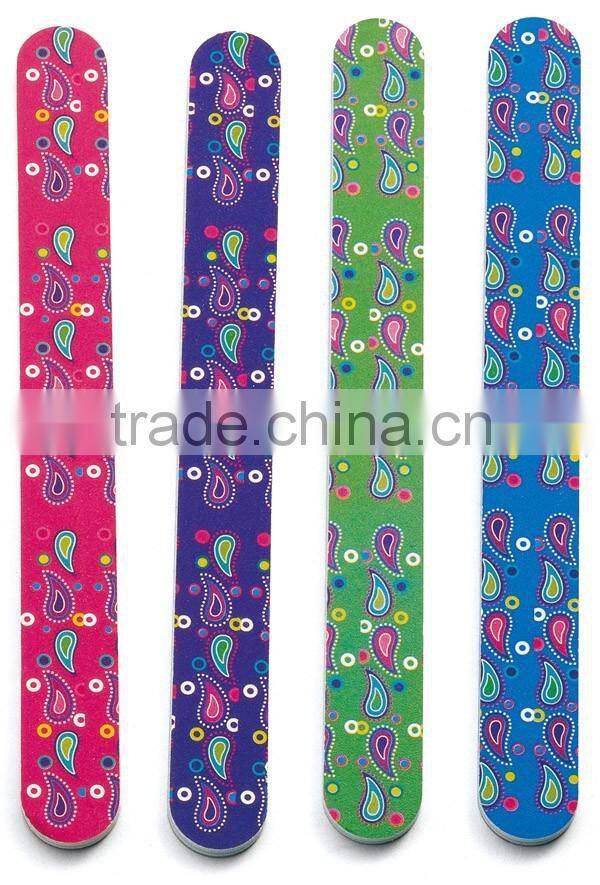 Cheap beauty care personalized abrasive nail file with display case