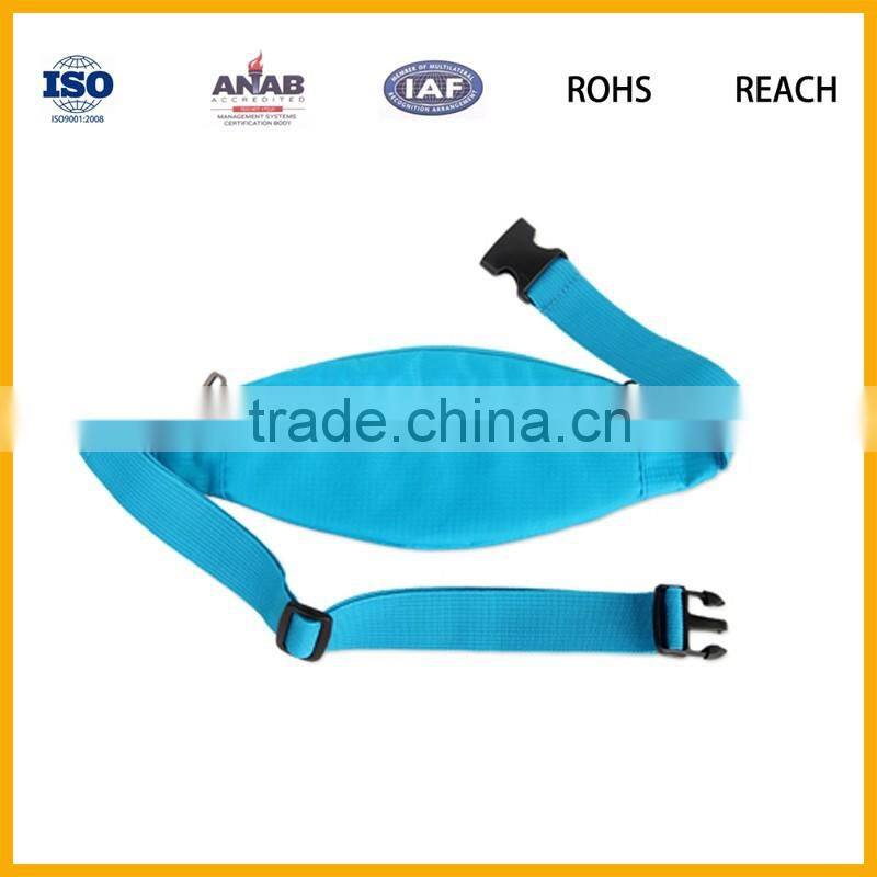 High Quality Lowest Price Fashionable Nylon Folding Sports Elastic Waist Bag for Boys and Girls