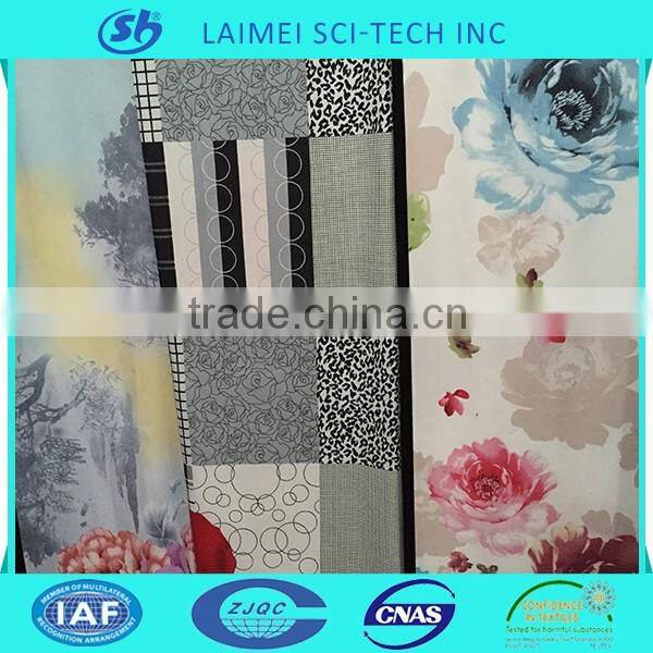 100% polyester flower printed textile for bedding