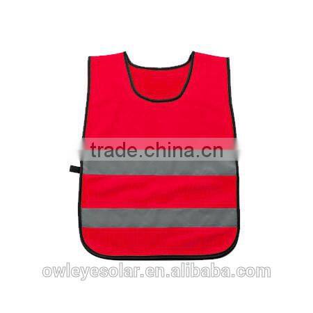 kids hi vis safety vest with logo printing for road safety, pink, red, green safety vests