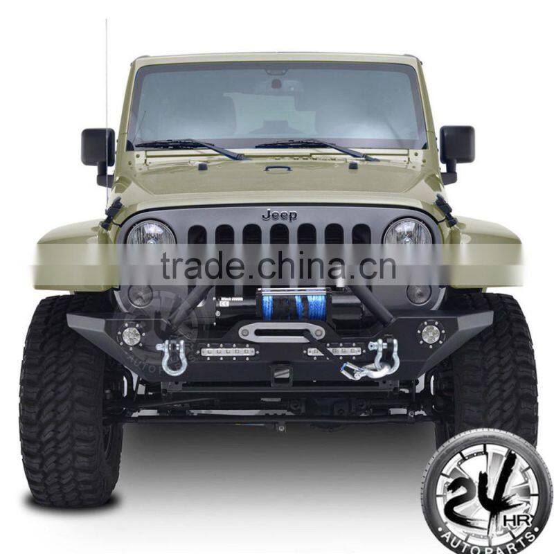 Penton Black Textured Front Bumper W/Winch Plate for 87-06 Jeep Wrangler TJ YJ