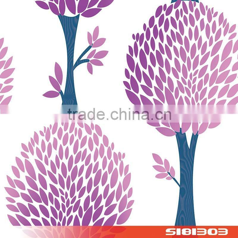 golden tree leaves pvc wallpaper wallcovering S181302