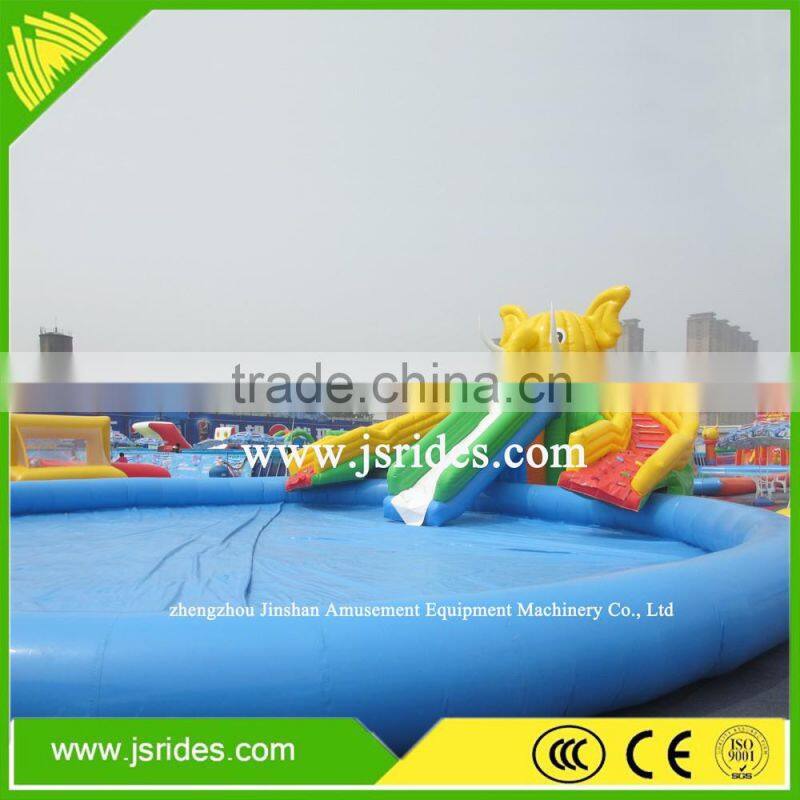 commercial above ground water park inflatable for children / adult inflatable water park games for party