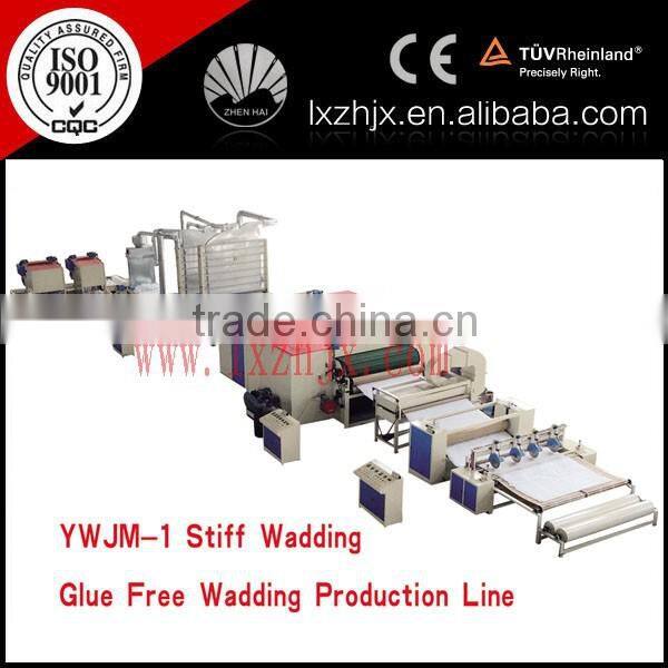 Hot Sale Nonwoven Glue Free Wadding and stiff wadding Line