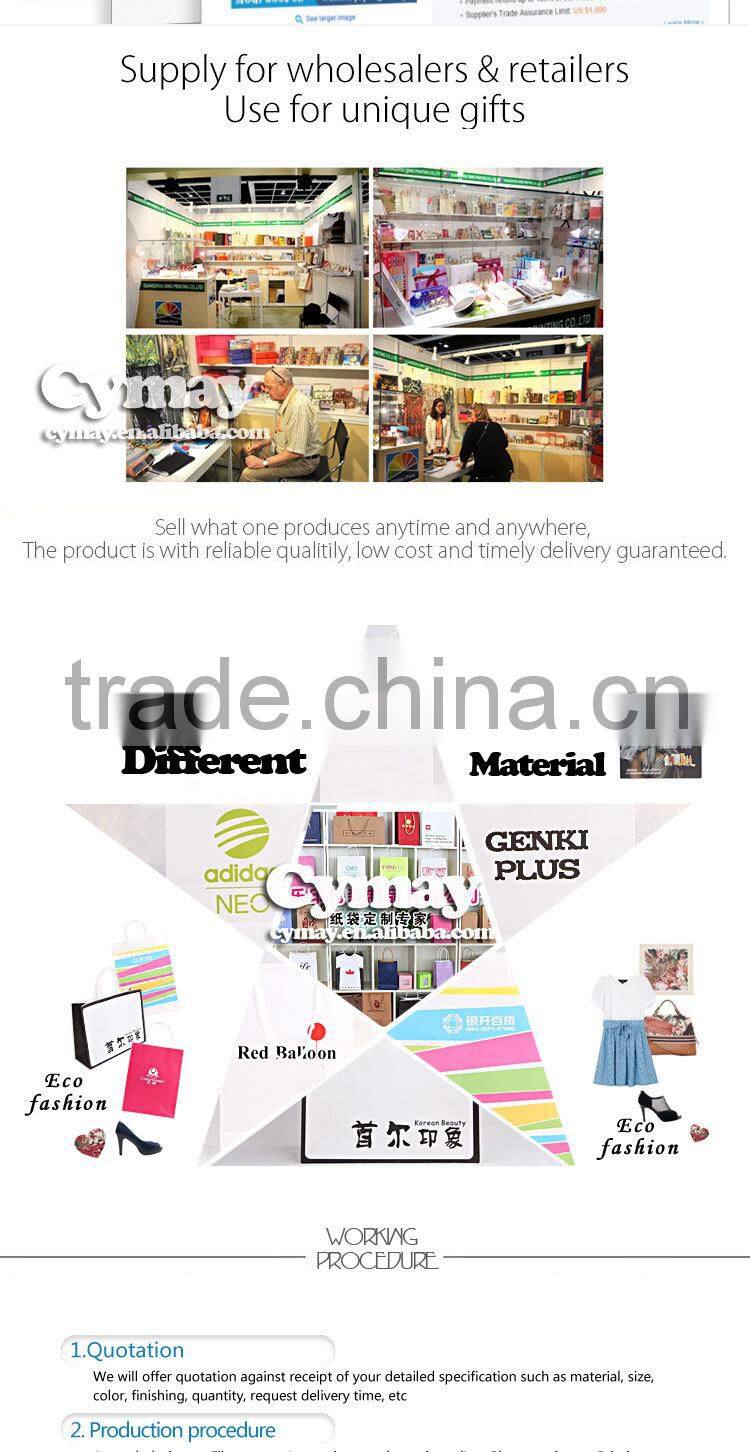 Fast prodcution coated paper shopping bag , custom paper bag MOQ 500Pcs