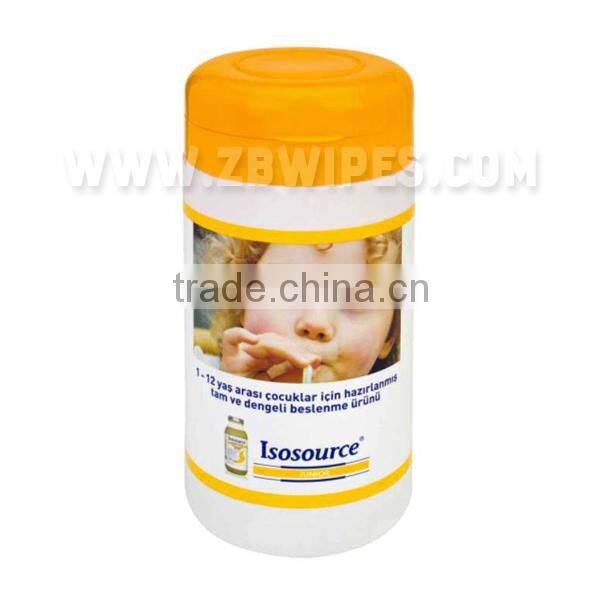 Canister Packing Kids Cleaning Wet Tissue Sanitizer Wipes