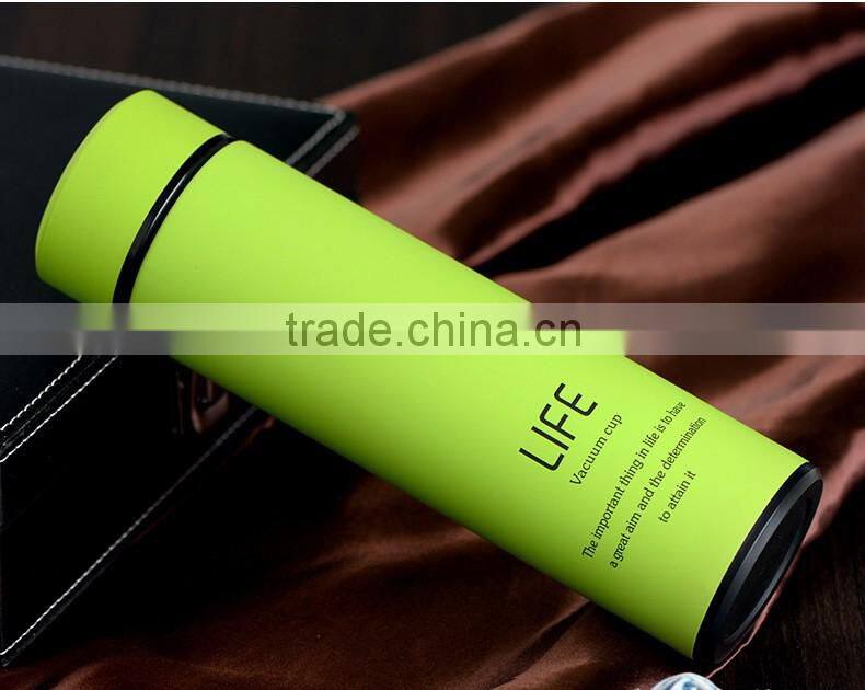custom sports sublimation stainless steel filtered drink water bottles