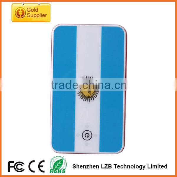 high capacity world cup portable rechargeable qi wireless charger,mini portable qi wireless charger