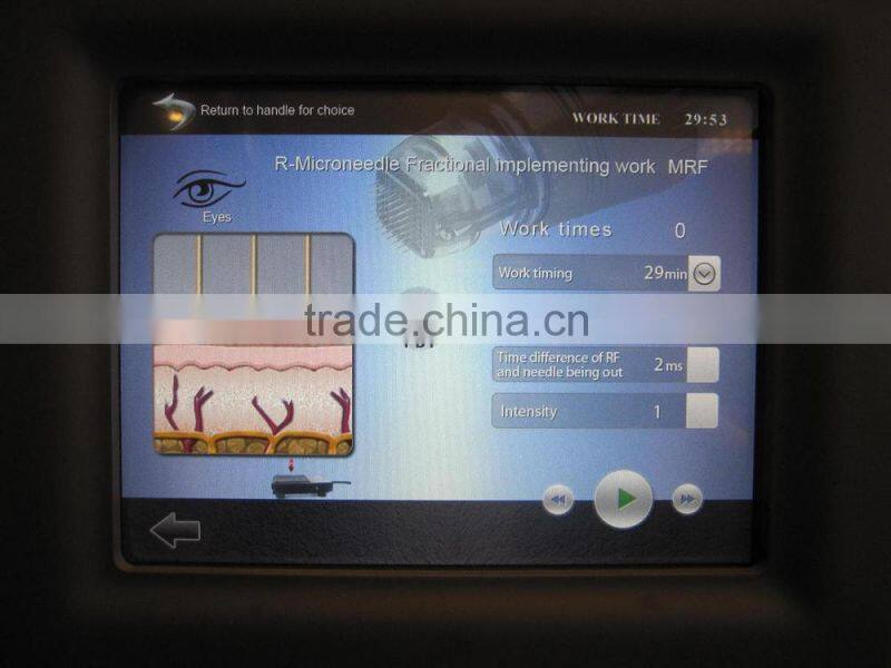 Mini handheld fractional rf machine