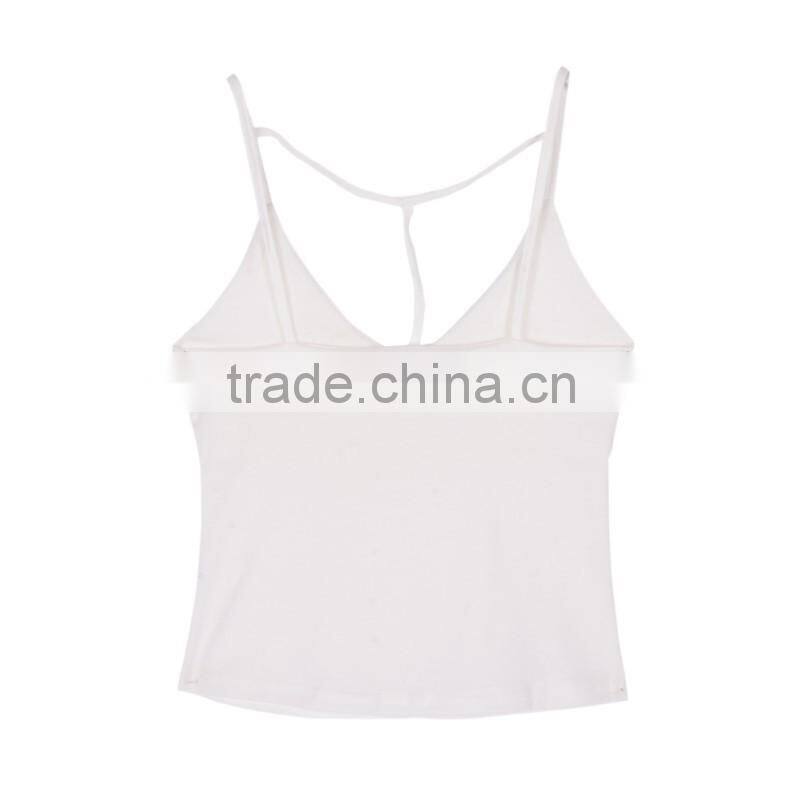 Bonvatt Women Clothes Tops Sexy Bandage Backless Cami Tops Sexy Tight-fitting V-neck Sleeveless Tanks Crop Top New Arrival