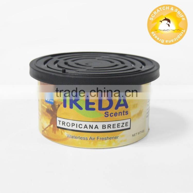 Advertising Custom label Cheap Car Air Freshener organic cans wood