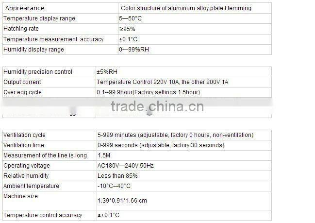 professional automatic duck egg brooder