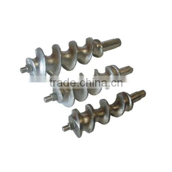 precision stainless steel hand operated meat mincer worm