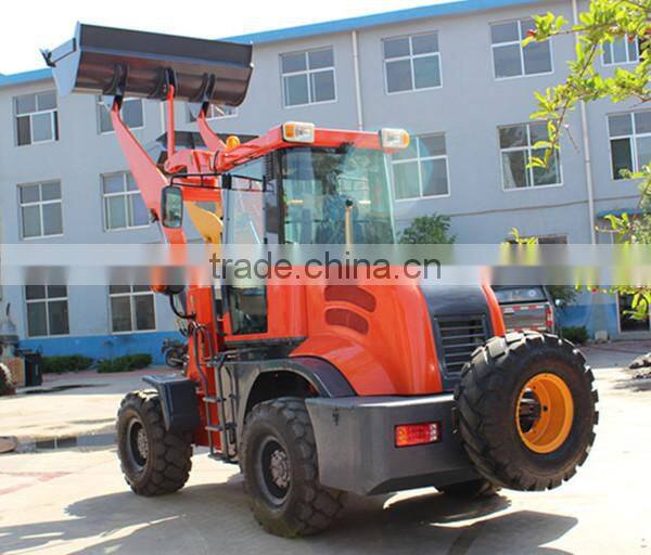 1.8ton front end wheel loader with germany technical 4W quick hitch good quality hydraulic stick