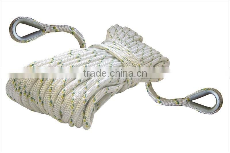 High quality pp braided rope type mooring rope anchor line rope