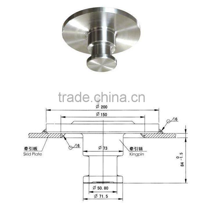 2" Bolt-In Kingpin Assy For Semi Truck, Trailer parts