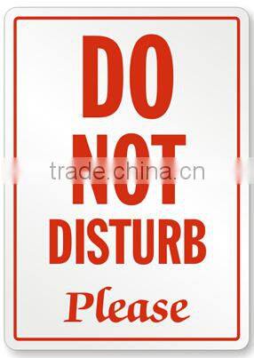 hotel do not disturb sign