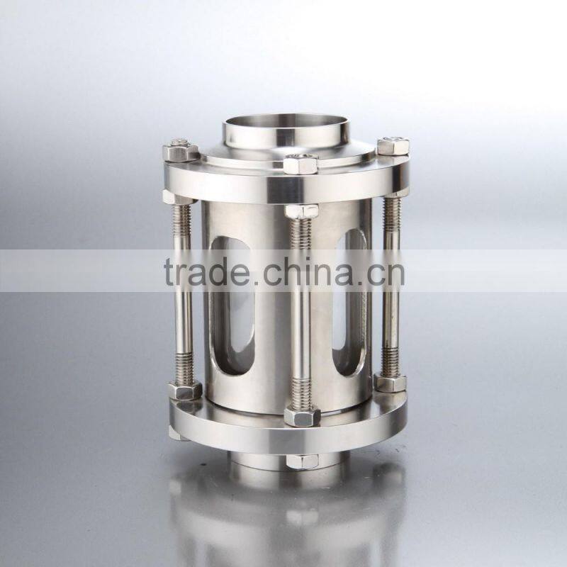 Stainless steel food grade oil sight glass tank sight glass