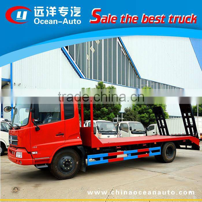 Cheap Dongfeng 4x2 heavy duty 8tons flatbed tow truck for sale