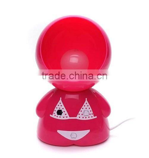 fashionable swimsuit big mouth baby table lamp light