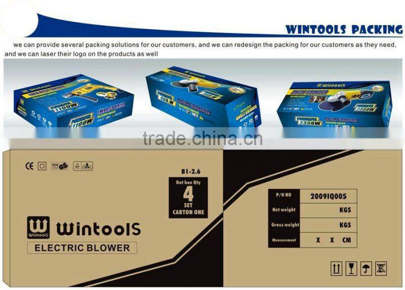 Wintools 82x3MM 820W Portable Wood Planer for Wood Cutting WT02053