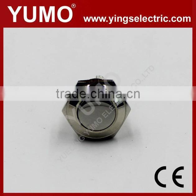 Hot sale JS16F ROHS 16mm flat round IP65 momentary screw terminal 2A/36VDC push button switch arcade push button