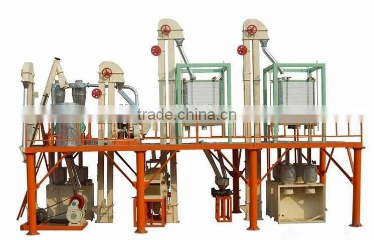 Small scale corn processing machine for corn flour production line