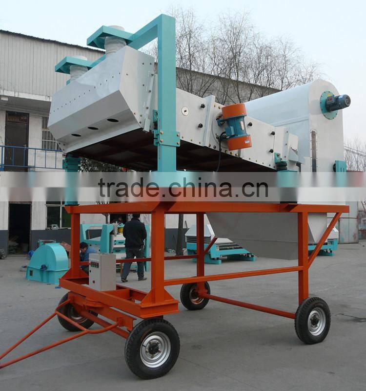 Complete sets of mobile grain quinoa cleaning machine