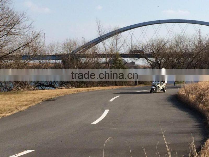 three wheel electric tricycle roof scooter for delivery with tilting mechanism