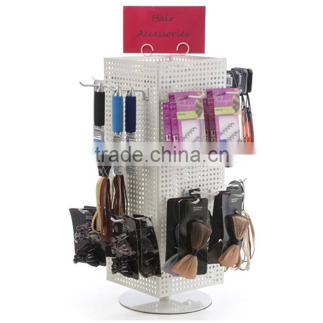 Magnetic Floor Spinner Free Standing Pegboard Display Stand