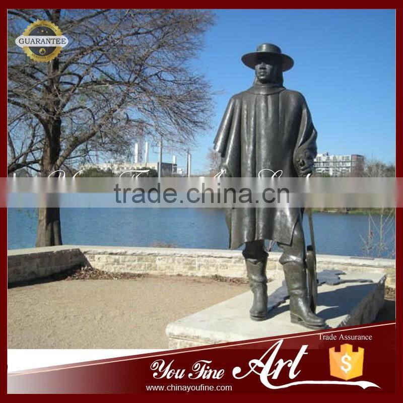 Life Size Stevie Ray Vaughan Bronze Male Statue