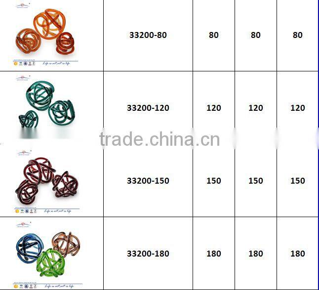 Mini colorful swirl unique shape glass tubes for crafts for home decoration