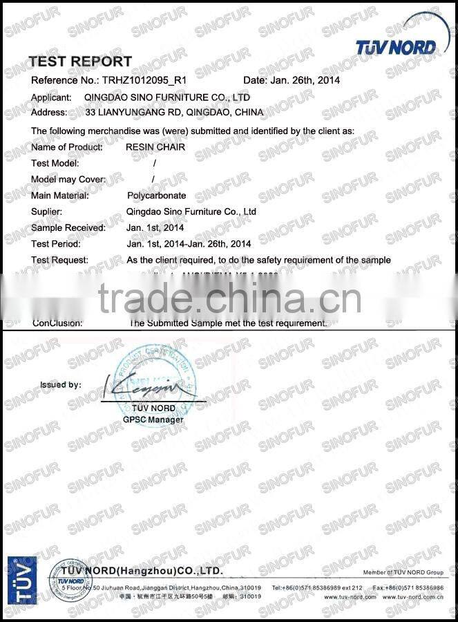 Crystal Amber Color Resin Wedding Napoleon Chair